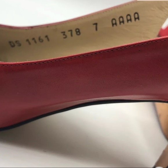 Salvatore Ferragamo slingback red woman’s 7 -4A - Picture 12 of 12